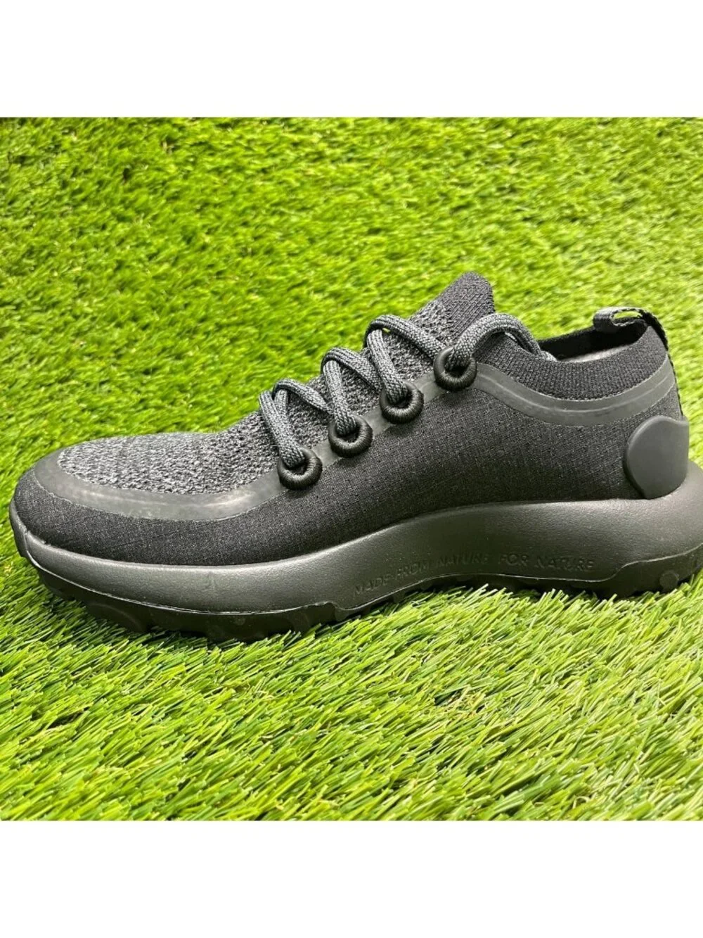 Allbirds Trail Runner SWT Womens Size 7 Natural Black Athletic Shoes Sneakers_2